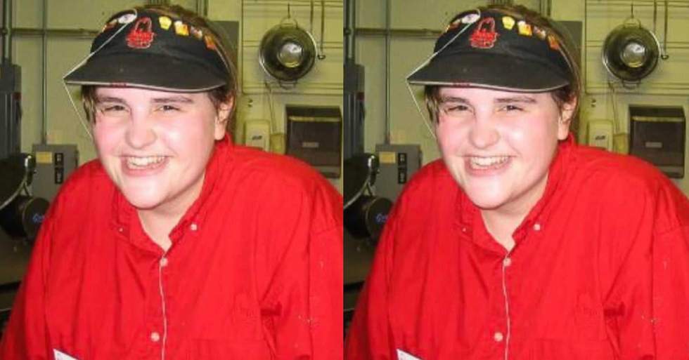 Facebook - pictured above is Ashleigh