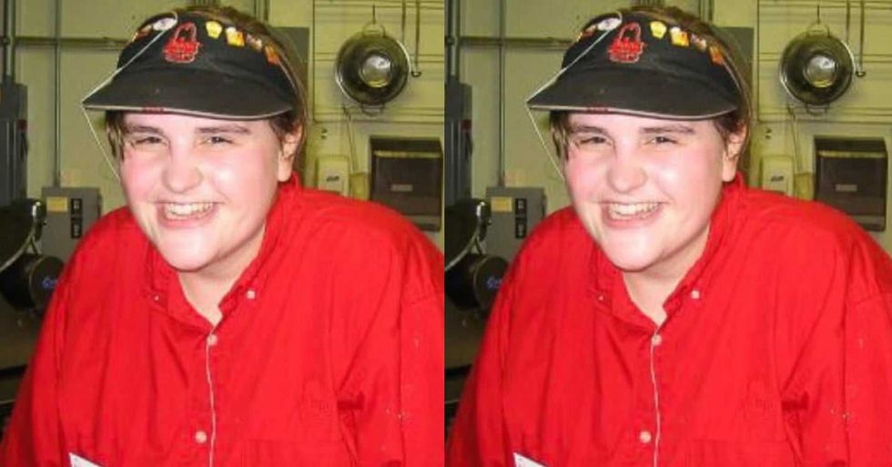 Facebook - pictured above is Ashleigh