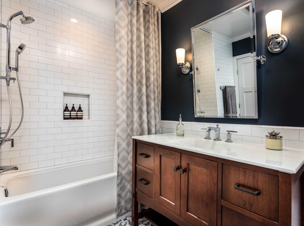 interior with shower
