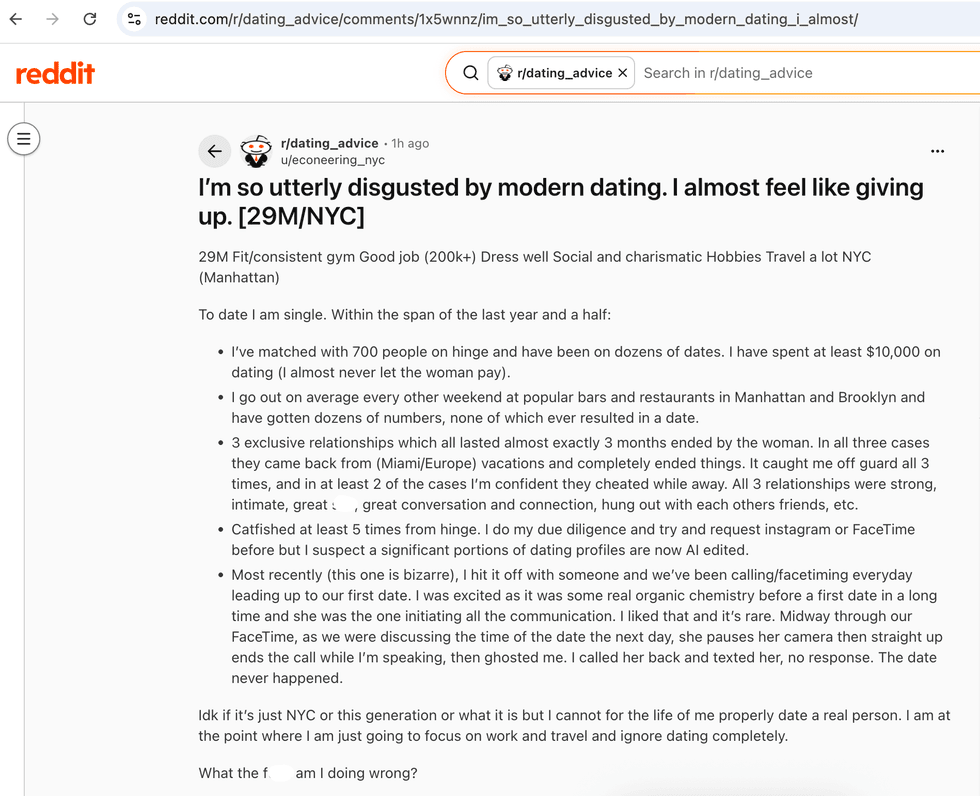 Pictured above is a screenshot of the original Reddit post for you to read