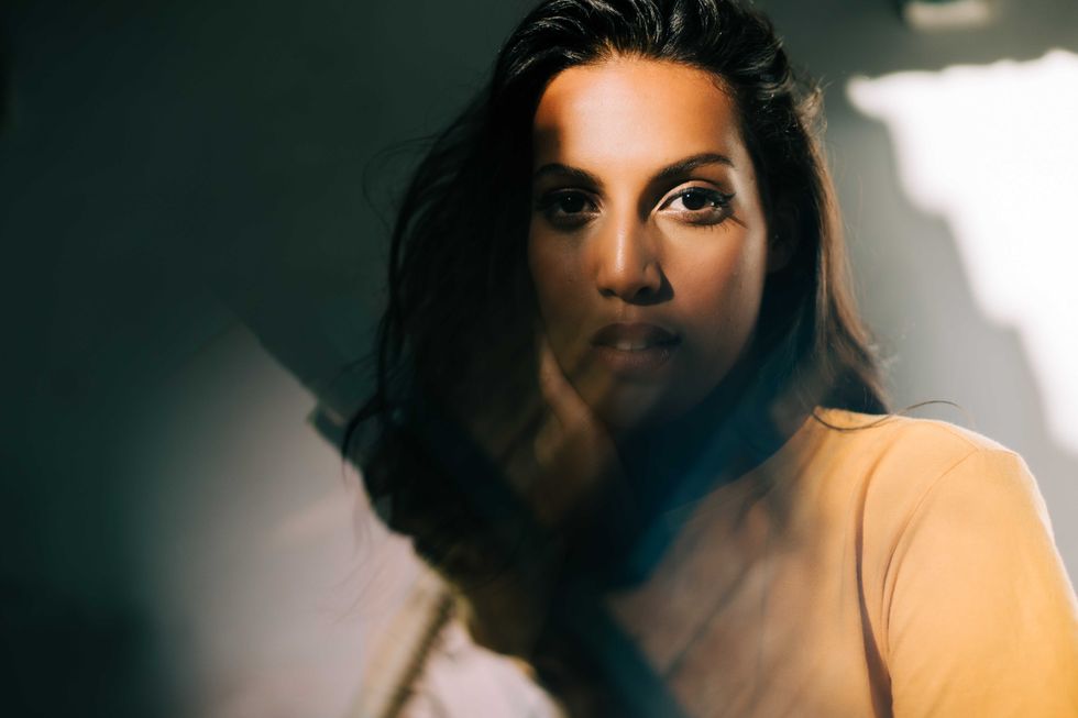 portrait of beautiful latin-american woman